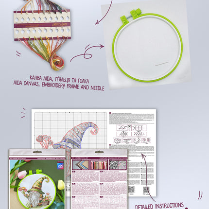 Counted Cross Stitch Kit "Cross-stitch kits Florist"