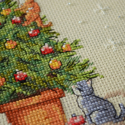 Counted Cross Stitch Kit "The naughty cats"
