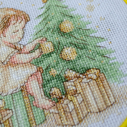 Counted Cross Stitch Kit "Cross-stitch kits Little Christmas Angel (Winter tale)"