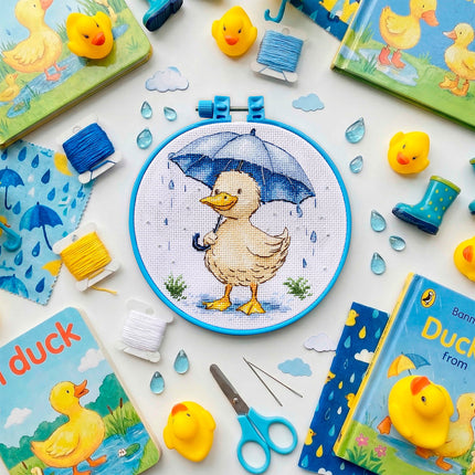 Counted Cross Stitch Kit "Duckling’s Walk"