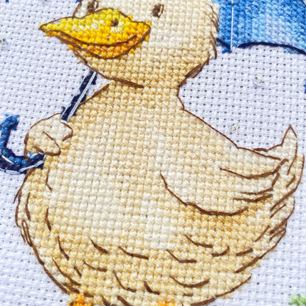 Counted Cross Stitch Kit "Duckling’s Walk"
