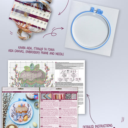 Counted Cross Stitch Kit "Easter Day"