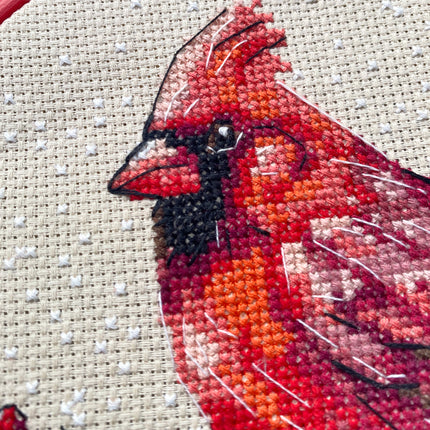 Counted Cross Stitch Kit "Cross-stitch kits Winter Cardinal"