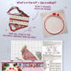 Counted Cross Stitch Kit "Cross-stitch kits Winter Cardinal"