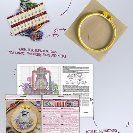 Counted Cross Stitch Kit "Spring saffron"