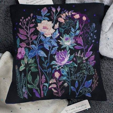 DIY Cross Stitch Pillow Kit "Night euphoria"