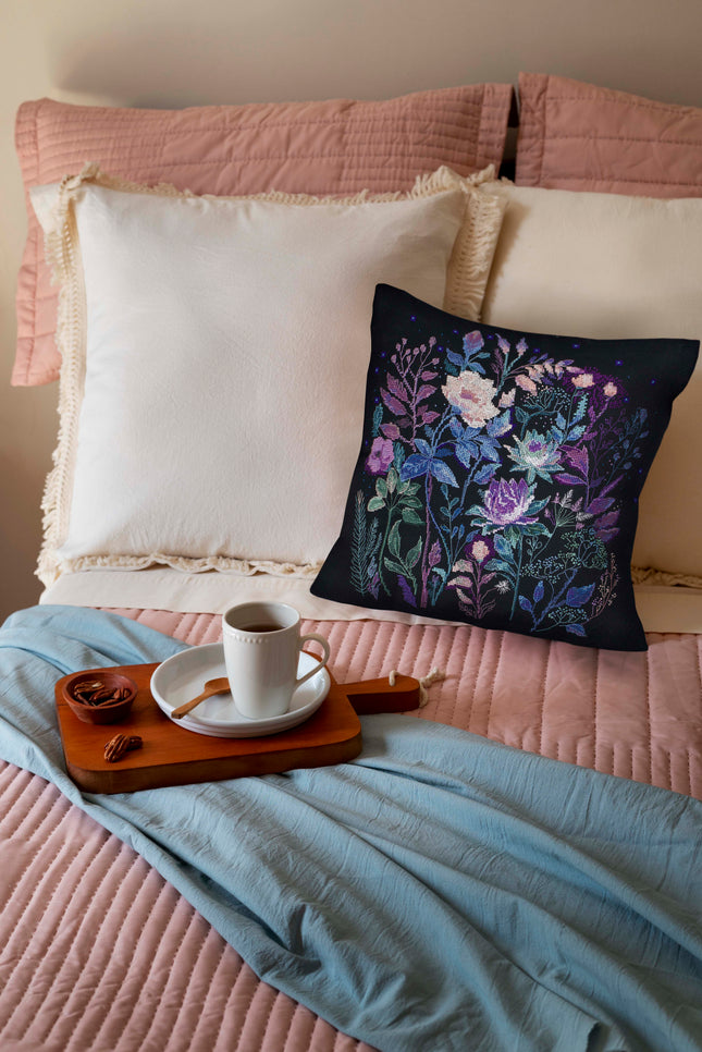 DIY Cross Stitch Pillow Kit "Night euphoria"