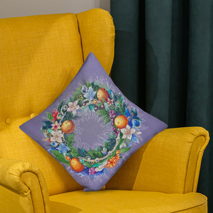DIY Cross Stitch Pillow Kit "An exquisite holiday"