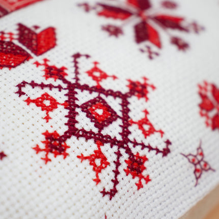 DIY Cross Stitch Pillow Kit "Cozy"