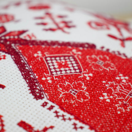 DIY Cross Stitch Pillow Kit "Cozy"