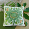 DIY Cross Stitch Pillow Kit "Dance of the leaves"