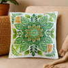 DIY Cross Stitch Pillow Kit "Dance of the leaves"