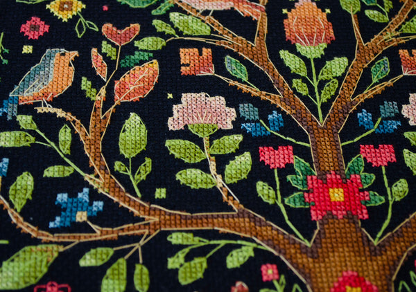 DIY Cross Stitch Pillow Kit 