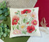 DIY Cross Stitch Pillow Kit "When Poppies Bloom"