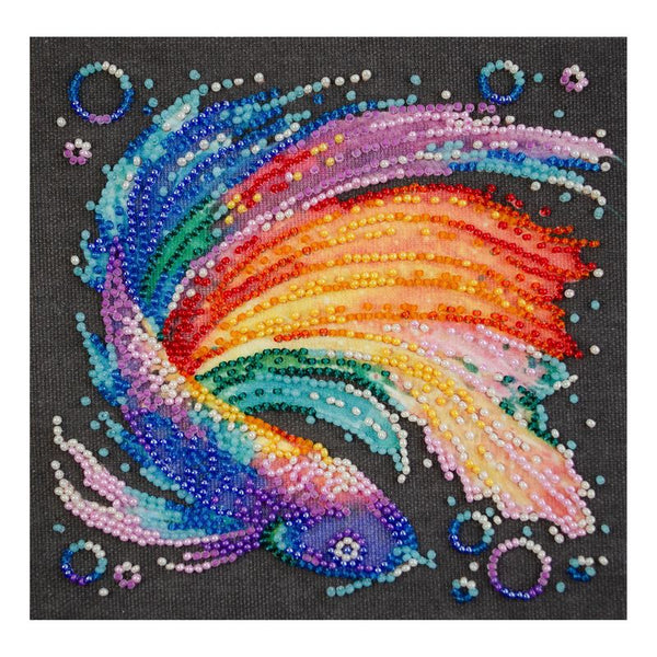 DIY Bead Embroidery Kit "Variegated"  5.9"x5.9" / 15.0x15.0 cm