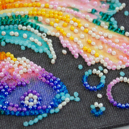 DIY Bead Embroidery Kit "Variegated"  5.9"x5.9" / 15.0x15.0 cm