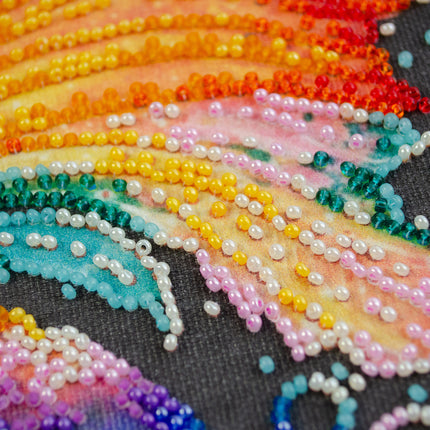 DIY Bead Embroidery Kit "Variegated"  5.9"x5.9" / 15.0x15.0 cm
