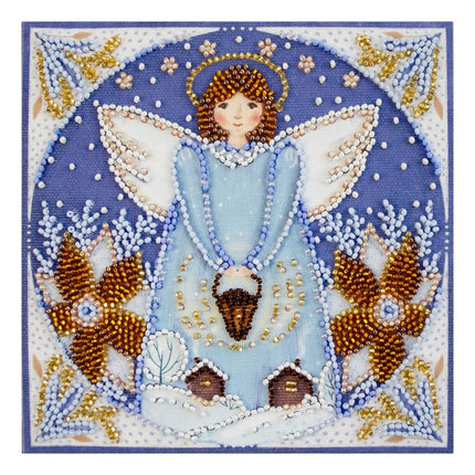 DIY Bead Embroidery Kit "Little angel"  5.9"x5.9" / 15.0x15.0 cm