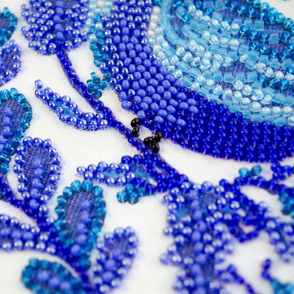 DIY Bead Embroidery Kit "Early bird"  5.9"x5.9" / 15.0x15.0 cm