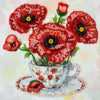 DIY Bead Embroidery Kit "An inspired morning"  5.9"x5.9" / 15.0x15.0 cm