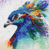 DIY Bead Embroidery Kit "Respectable peacock"  5.9"x5.9" / 15.0x15.0 cm