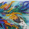 DIY Bead Embroidery Kit "Respectable peacock"  5.9"x5.9" / 15.0x15.0 cm