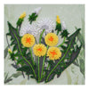 DIY Bead Embroidery Kit "Favorite dandelion"  5.9"x5.9" / 15.0x15.0 cm