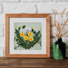 DIY Bead Embroidery Kit "Favorite dandelion"  5.9"x5.9" / 15.0x15.0 cm