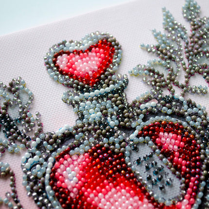 DIY Bead Embroidery Kit "Love potion"  5.9"x5.9" / 15.0x15.0 cm