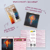 DIY Bead Embroidery Kit "Bring the light"  5.9"x5.9" / 15.0x15.0 cm
