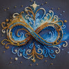 DIY Bead Embroidery Kit "Infinity"  5.9"x5.9" / 15.0x15.0 cm
