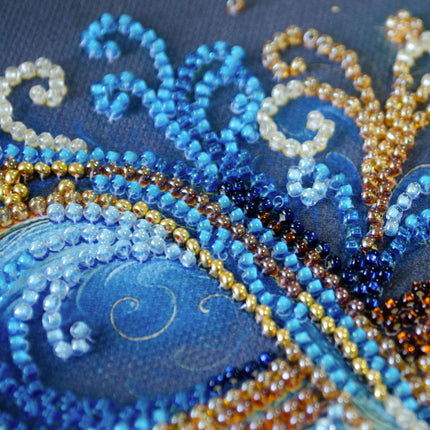 DIY Bead Embroidery Kit "Infinity"  5.9"x5.9" / 15.0x15.0 cm