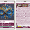 DIY Bead Embroidery Kit "Infinity"  5.9"x5.9" / 15.0x15.0 cm