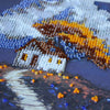 DIY Bead Embroidery Kit "Cottage Beneath the Clouds"  5.9"x5.9" / 15.0x15.0 cm