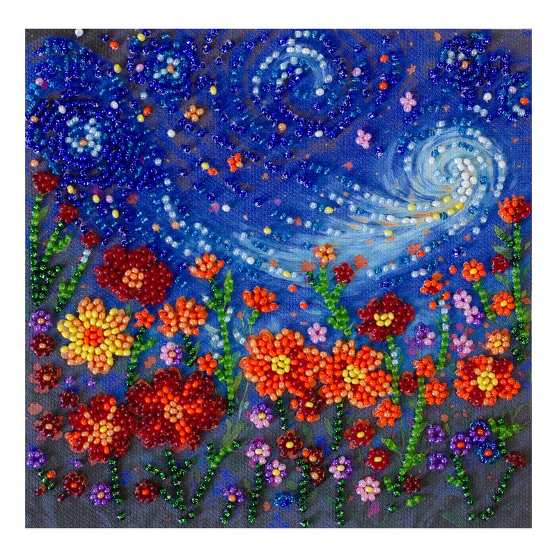 DIY Bead Embroidery Kit "A Midsummer Night's Dream"  5.9"x5.9" / 15.0x15.0 cm