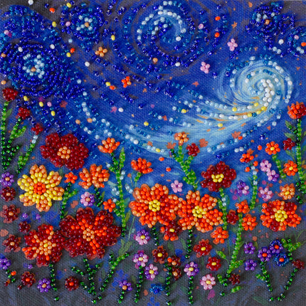 DIY Bead Embroidery Kit "A Midsummer Night's Dream"  5.9"x5.9" / 15.0x15.0 cm