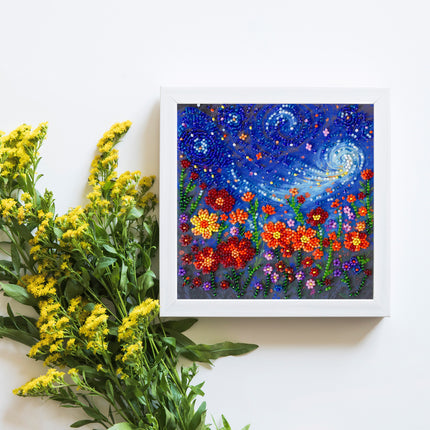 DIY Bead Embroidery Kit "A Midsummer Night's Dream"  5.9"x5.9" / 15.0x15.0 cm