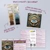 DIY Bead Embroidery Kit "Gaze Alchemy"  5.9"x5.9" / 15.0x15.0 cm