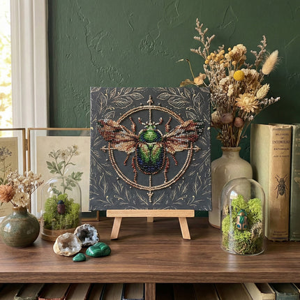 DIY Bead Embroidery Kit "The Alchemy of Nature"  5.9"x5.9" / 15.0x15.0 cm