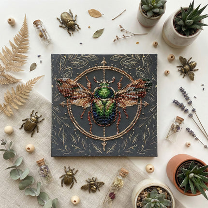 DIY Bead Embroidery Kit "The Alchemy of Nature"  5.9"x5.9" / 15.0x15.0 cm