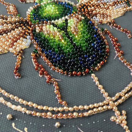 DIY Bead Embroidery Kit "The Alchemy of Nature"  5.9"x5.9" / 15.0x15.0 cm