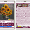 DIY Bead Embroidery Kit "Homely sunflowers"  5.9"x5.9" / 15.0x15.0 cm