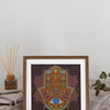 DIY Bead Embroidery Kit "Golden Hamsa"