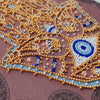 DIY Bead Embroidery Kit "Golden Hamsa"
