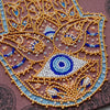 DIY Bead Embroidery Kit "Golden Hamsa"