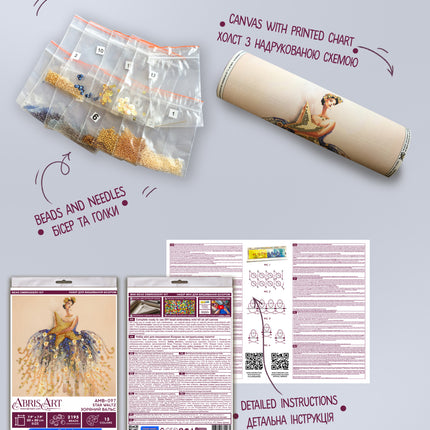 DIY Bead Embroidery Kit "Star waltz"