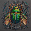 DIY Bead Embroidery Kit "Emerald beetle"