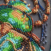 DIY Bead Embroidery Kit "Emerald beetle"