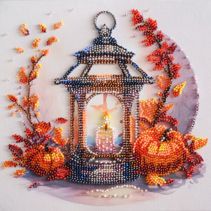 DIY Bead Embroidery Kit "Mid-sized bead embroidery kit Autumn light (Deco Scenes)"