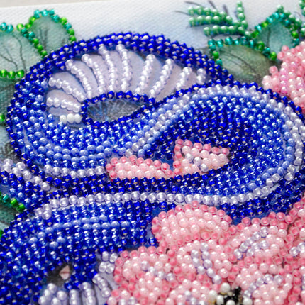 DIY Bead Embroidery Kit "Mid-sized bead embroidery kit Embrace of nature (Deco Scenes)"  7.9"x7.9" / 20.0x20.0 cm